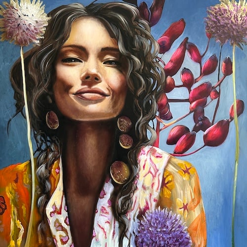 Bare gi mig et smil
100 x 100 cm.
16.000, -

Se det hos Gallerie Knud Grothe