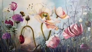 Blomstrende mellemrum
80 x 140 cm.
SOLGT