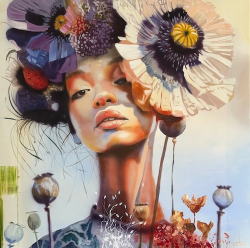 Bloom
100 x 100 cm.
16.000, -
Se det i mit atelier