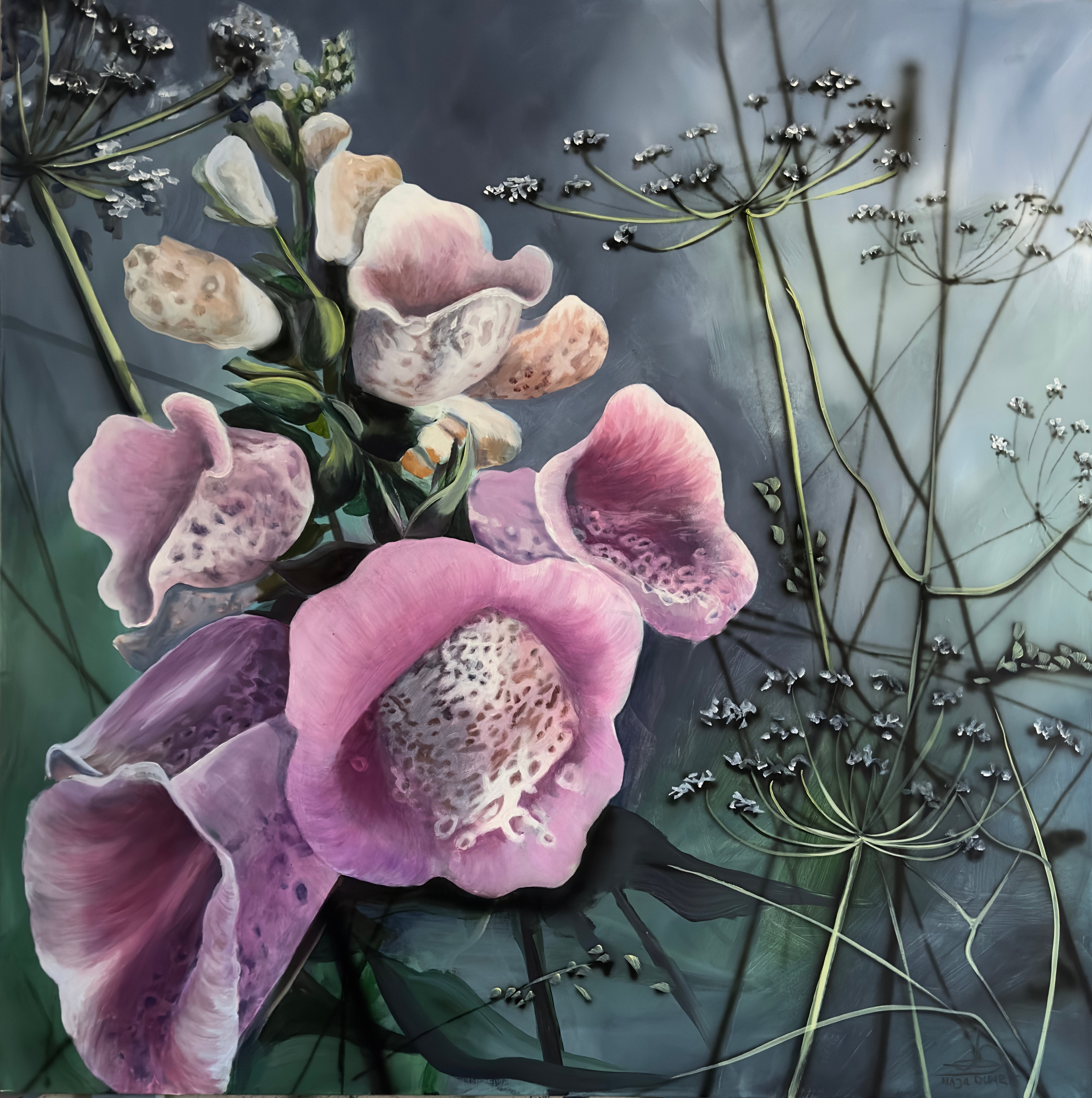 Digitalis
100 x 100 cm.
13.500,-
Se det hos Naja Duarte