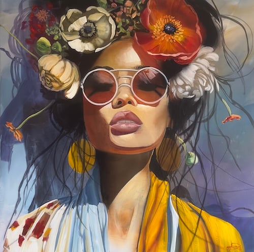 Just a girl growing wild
100x100 cm.
SOLGT