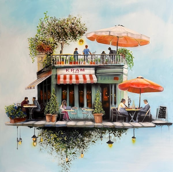Kram Café
100 x 100 cm.
13.500, -

Se det hos Galleri Art Expo