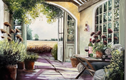 Når kornet står gyldent
100 x 150 cm.
25.000, -

Se det hos Galleri Art Expo