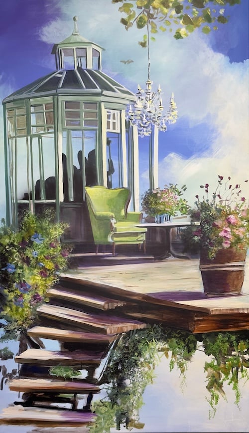 På kanten af en dagdrøm
170 x 100 cm.
SOLGT