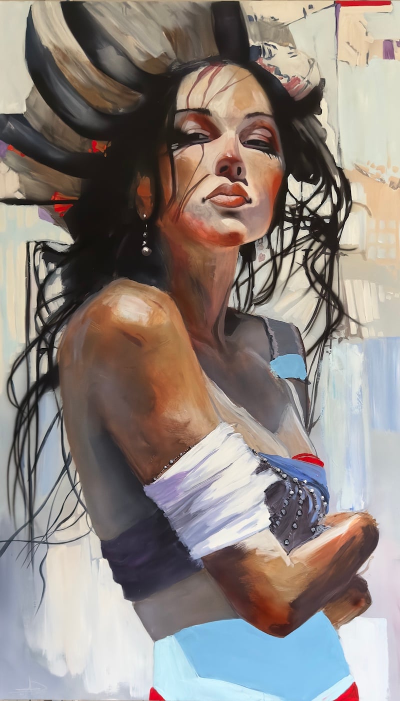 She´s a storm, a force, a queen
170 x 100 cm.
23.000,-

Se det hos Galleri Art Expo