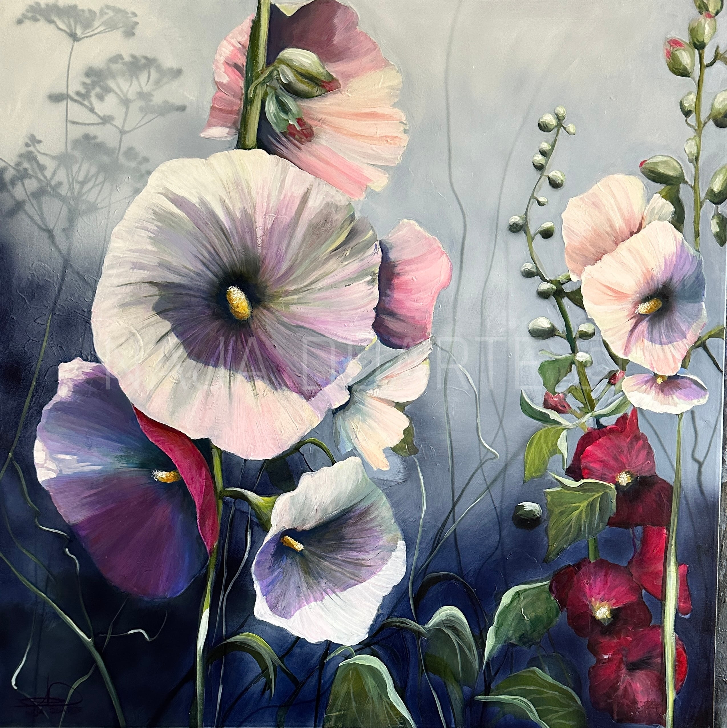 Stokroser
100 x 100 cm.
13.500,-
Se det hos Naja Duarte