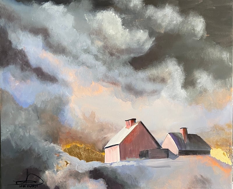 The sky is on fire 2
50 x 60 cm.
6.000,-

Se det hos Naja Duarte