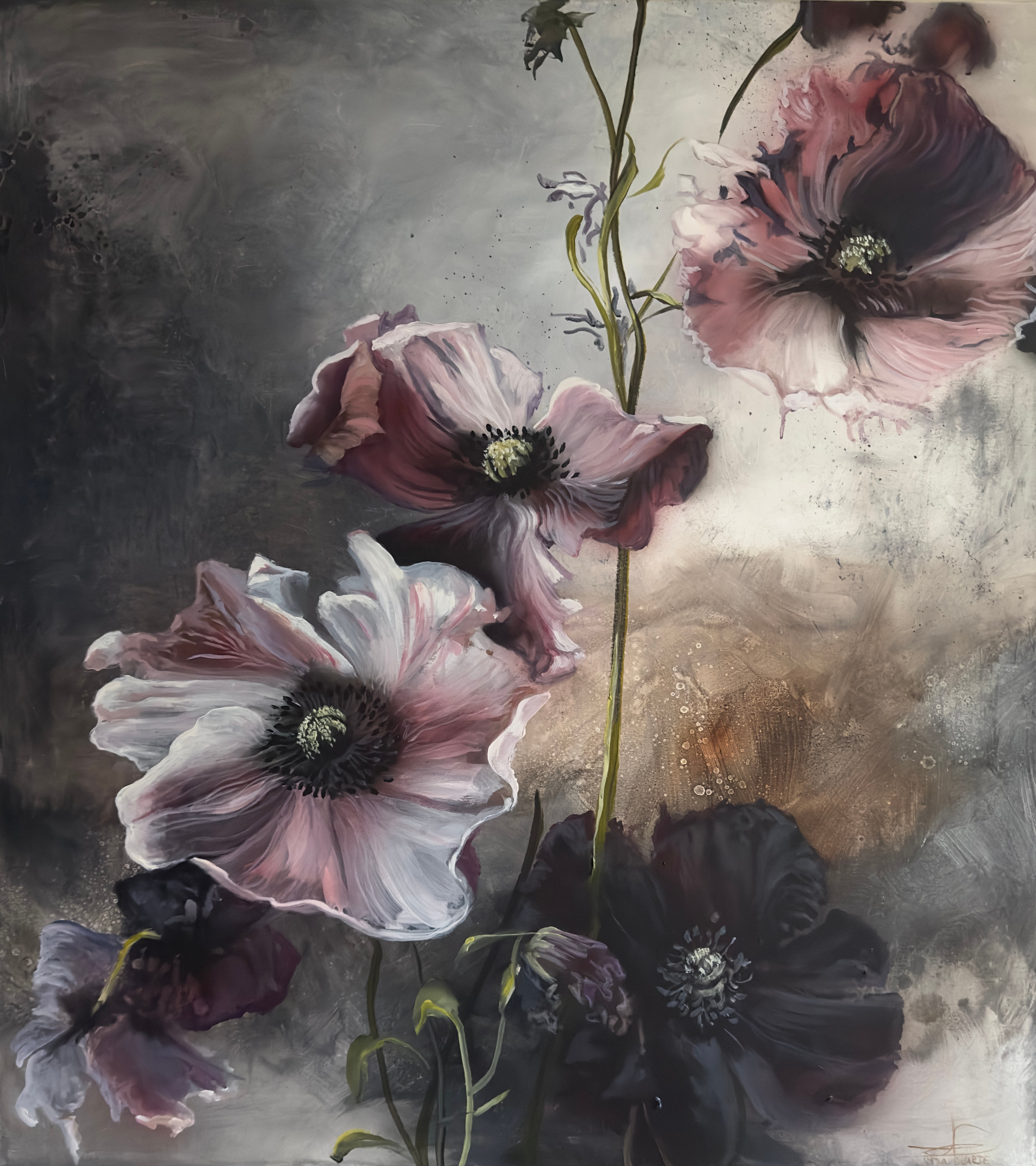 Twilight Blooms
100 x 90cm.
12.000,-
Se det hos Galleri Art Expo
