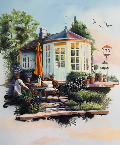 ... og om lidt er kaffen klar
120 x 100 cm.
16.200,-
Se det hos Naja Duarte
